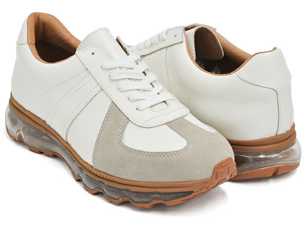 【6/11 1:59まで★楽天スーパーSALE限定価格】Tomo & Co GERMAN TRAINER【トモ アンド シーオー ジャーマン トレーナー エアソール】WHITE / GUM AIR SOLE[sptm]