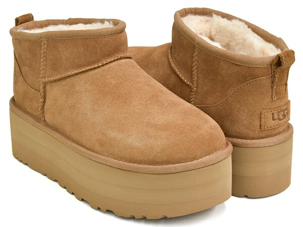 UGG CLASSIC ULTRA MINI PLATFORM【アグ クラシック ウルトラ ミニ プラットフォーム】【ブーツ 厚底 カジュアル シューズ スエー...