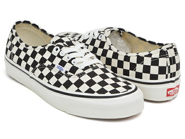 VANS AUTHENTIC 44 DX【バンズ オーセンティック デラックス】【アナハイム・ファクトリー チェッカーボード】(ANAHEIM FACTORY) BLK / CHCK