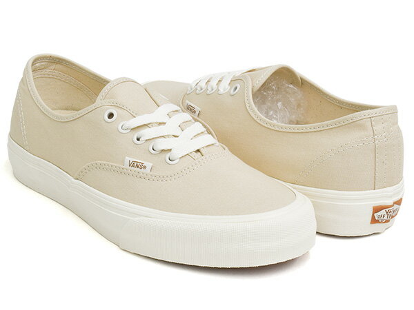 VANS AUTHENTIC VR3【バンズ オーセンティック】【サステナブル サステナビリティ キャンバス ナチュラル】TURTLEDOVE / MARSHMALLOW