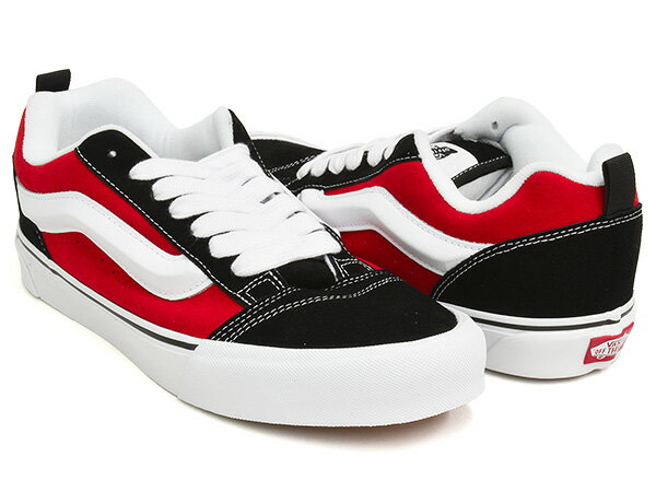 VANS KNU SKOOL【バンズ ニュースクール】【オールドスクール OLD SKOOL ブラック レッド】RED / TRUE WHITE