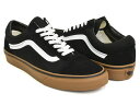 【4/25 23:59まで★28時間限定セール】VANS OLD SKOOL【バンズ オールド スクール ガムソール】(GUMSOLE) BLACK / MEDIUM GUM sptm