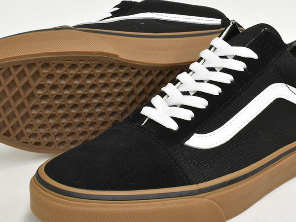 【楽天スーパーSALE限定価格 9/11 1:59まで】VANS OLD SKOOL[バンズ オールド スクール ガムソール](GUMSOLE) BLACK / MEDIUM GUM ［sptm］