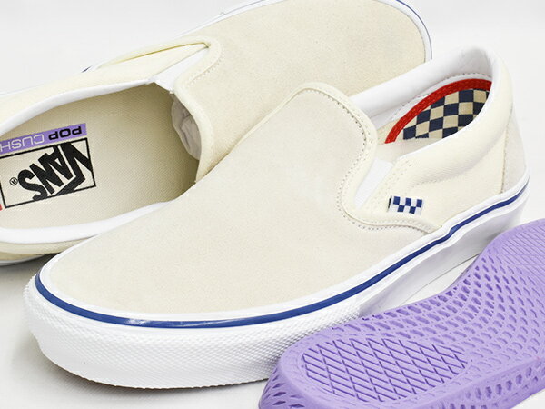 VANS SKATE SLIP-ON【バンズ スケート スリッポン】【スケートボード SKATEBOARDING SB プロ PRO】OFF WHITE