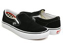 【4/21 23:59まで★期間限定セール】VANS SKATE SLIP-ON【バンズ スケート スリッポン】【スケートボード SKATEBOARDING SB プロ PRO】BLACK / WHITE