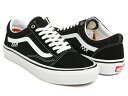 VANS SKATE OLD SKOOL【バンズ スケート オールドスクール】【スケートボード SKATEBOARDING SB プロ PRO】BLACK / WHITE