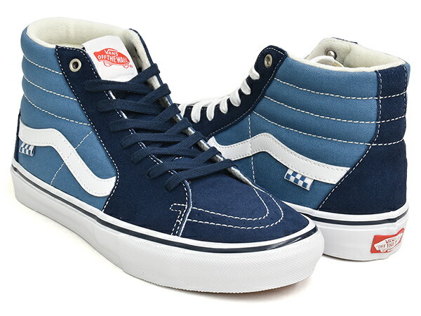 VANS SKATE SK8-HI【バンズ スケート スケートハイ】【スケートボード SKATEBOARDING SB プロ PRO】NAVY / WHITE