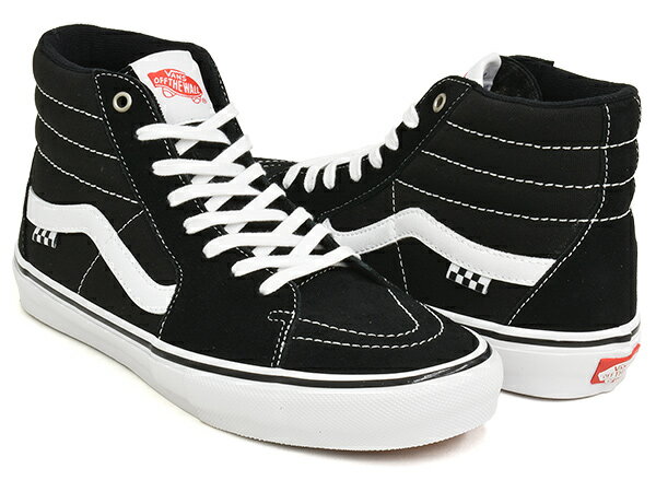 VANS SKATE SK8-HI【バンズ スケート スケートハイ】【スケートボード SKATEBOARDING SB プロ PRO】BLACK / WHITEのサムネイル