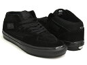 【5/12 23:59まで★76時間限定セール】VANS SKATE HALF CAB【バンズ スケート ハーフキャブ】【スケートボード SKATEBOARDING SB プロ PRO】BLACK / BLACK