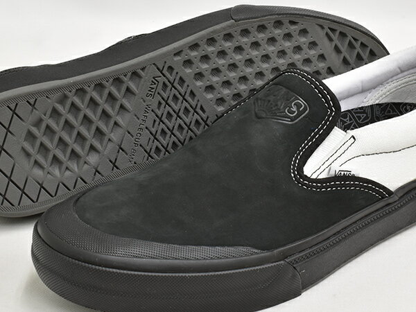 VANS BMX SLIP-ON【バンズ ビーエムエックス スリッポン】【ダコタ・ローシュ DAKOTA ROCHE】【スケートボード SKATEBOARDING SB プロ PRO】(DAK) BLACK / WHITE