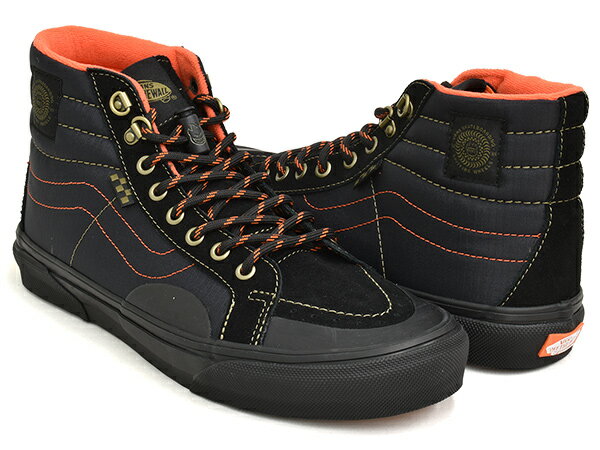 【5/20 23:59まで★75時間限定セール】VANS SKATE SK8-HI REISSUE【バンズ スケート スケートハイ リイシュー】【スピットファイヤー ウィール】【スケートボード SKATEBOARDING SB プロ PRO】SPITFIRE BLACK / FLAME