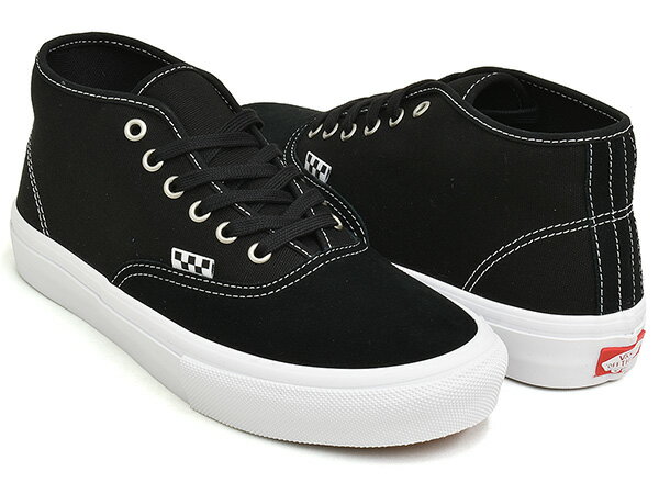 Rakuten - 【6/11 1:59まで★楽天スーパーSALE】VANS SKATE AUTHENTIC MID【バンズ スケート オーセンティック ミッド】【スケートボード SKATEBOARDING SB プロ PRO ブラック ホワイト】BLACK / WHITE