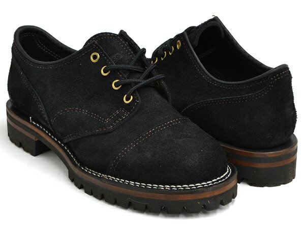 Wesco JH CLASSICS【ウエスコ ジョンヘンリーズ・クラシックス カスタム ブラック ラフアウト スウェード】BLACK ROUGHOUT#100 VIBRAM SOLE (BROWN) (WIDTH:D)