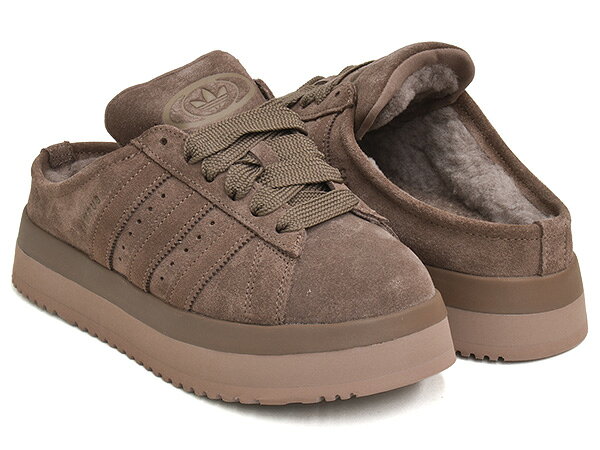 adidas CAMPUS 00S WTR LO W【アディダス キャンパス ノーティーズ ウィンダー ロー ウィメンズ】【2000S NOUGHTIES Y2K ボア ミュール サボ シューズ スニーカー レディース ブラウン】EARSTR / EARSTR / TRABRN