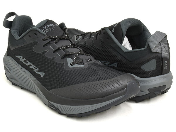 【2026 SS 新作】 ALTRA M EXPERIENCE WILD 3【アルトラ メンズ エクスペリエンス ワイルド 3】【トレイル ランニング ハイキング シューズ スニーカー 4mmドロップ フットシェイプ ブラック】BLACK / BLACK