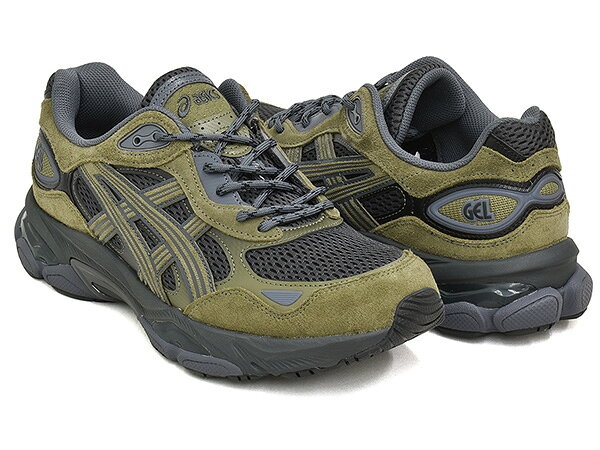 ASICS SportStyle GEL-NYC 2.0【ニューヨーク ライフスタイル ウォーキング ランニング スニーカー シューズ メンズ ウィメンズ レディース グレー オリーブ】GRAPHITE GREY / LODEN GREEN