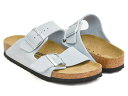 BIRKENSTOCK ARIZONA【ビルケンシュトック アリゾナ】【サンダル ストラップ スライド ビルケン レギュラー ナロー 普通幅 細幅】【スエードレザー スウェード ベイビー ブルー】BABY BLUE / SUEDE LEATHER