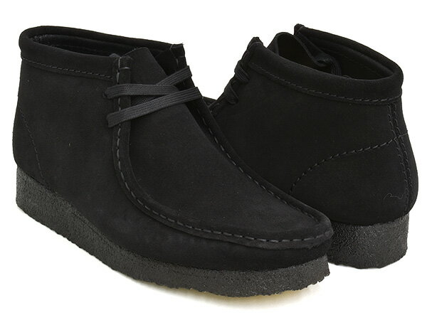 Clarks WOMENS WALLABEE BOOTBLACK SUEDE (WIDTH:D)