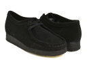 【5/6 23:59まで★期間限定セール】Clarks WOMENS WALLABEE【クラークス ウィメンズ ワラビー】【カジュアル シューズ 革靴 レディース 婦人 女性 ブラック 黒 スウェード スエード】BLACK SUEDE (WIDTH:D)