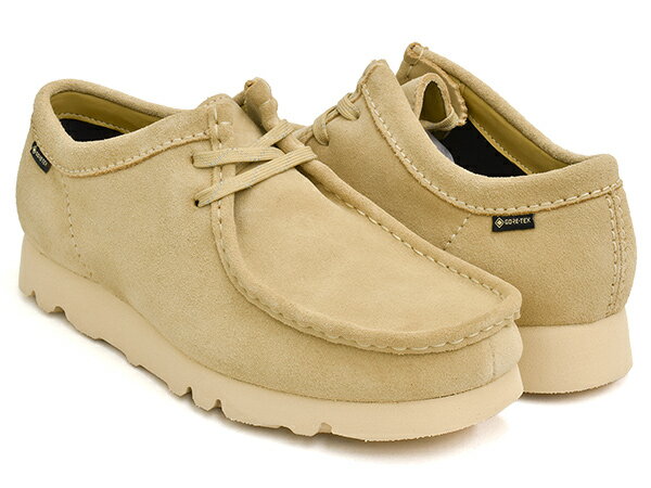 【5/20 23:59まで★期間限定セール】Clarks WALLABEE GTX【クラークス ワラビー ジーティーエックス】【ゴアテックス GORE-TEX 防水透湿素材】【シューズ 革靴 メンズ 紳士 男性 メープル ベージュ スウェード スエード】MAPLE SUEDE (WIDTH:G)