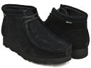 【5/6 23:59まで★期間限定セール】Clarks WALLABEE BOOT GTX【クラークス ワラビー ブーツ ジーティーエックス】【ゴアテックス GORE-TEX 防水透湿素材】【シューズ 革靴 メンズ 紳士 男性 ブラック スウェード】BLACK SUEDE (WIDTH:G)