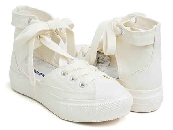 CONVERSE ALL STAR LIGHT PLTS GHILLIE HI【コンバース オールスター ライト】【プラットフォーム ギリー ハイ】【シューズ カジュアル ウィメンズ レディース 女性】WHITE