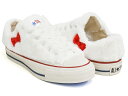 CONVERSE ALL STAR (R) HELLO KITTY OX【コンバース オールスター アール ハイ】【ハローキティ サンリオ チャックテイラー リアクト リサイクル リファイン REACT RECYCLE REFINE サステナブル ホワイト】WHITE (1SD513)