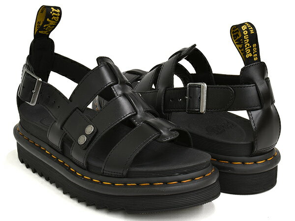 Dr.Martens TERRY FISHERMAN SANDAL【ドクターマーチン テリー】【メンズ ウィメンズ レディース ユニセックス 男性 女性】【サンダル フィッシャーマン グラディエーター ストラップ】BLACK BRANDO