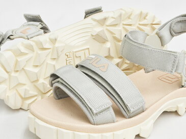 FILA YAK SANDAL【フィラ ヤク サンダル】【ストラップ スポーツ 厚底 ウィメンズ レディース ガールズ 女性 サイズ】SILVER BIRCH / GARDENIA / TAPIOCA (5SM00541-072)