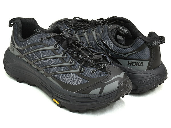 楽天GETTRY MAGHOKA MAFATE THREE2 WORDMARK【ホカ マファテ スリー2 ワードマーク】【トレイル ランニング クッション ハイキング アウトドア シューズ スポーツ カジュアル メンズ ウィメンズ レディース ユニセックス ブラック アウターオービット】BLACK / OUTER ORBIT