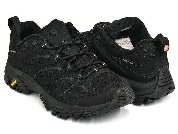 MERRELL WOMENS MOAB 3 SYNTHETIC GORE-TEX【メレル モアブ シンセティック ゴアテックス】【GTX 防水 防水透湿素材 アウトドア ハイキング キャンプ シューズ スニーカー ウィメンズ レディース】BLACK / BLACK