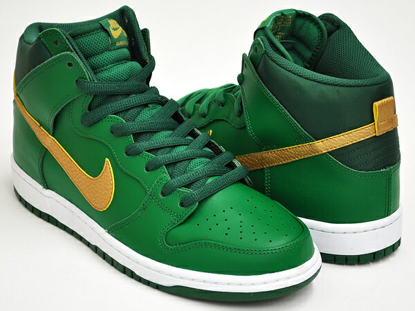 NIKE DUNK HIGH PRO SB ''ST PATRICK'S DAY''【ナイキ ダンク ハイ プロ SB】【セントパトリックス・デー】PN GRN / MTLLC GLD - GRG GRN - PN GR