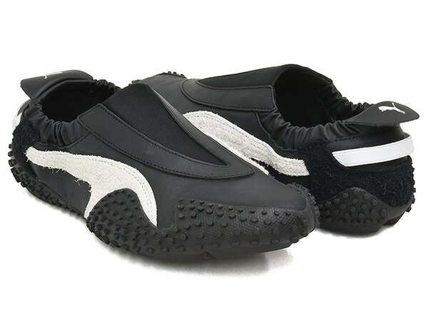 Rakuten - PUMA MOSTRO MOVE WNS【プーマ モストロ ムーブ ウィメンズ】【シャーリング ギャザー バレエ スリッポン スパイク シューズ ロープロファイル レースコア レディース ブラック ホワイト】PUMA BLACK - PUMA WHITE