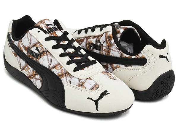 PUMA SPEEDCAT CAMO【迷彩 リアルツリー レーシング ドライビング シューズ ロープロファイル レースコア メンズ ウィメンズ レディース ホワイト】VAPOR GRAY - PUMA BLACK