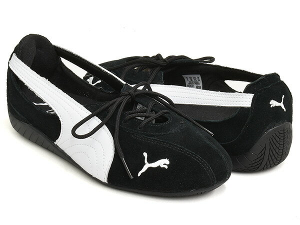 Rakuten - PUMA SPEEDCAT BALLET NOVA WNS【プーマ スピードキャット バレエ ノヴァ ウィメンズ】【レーシング ドライビング シューズ ロープロファイル フラット レースコア バレエコア レディース ブラック ホワイト】PUMA BLACK - PUMA WHITE