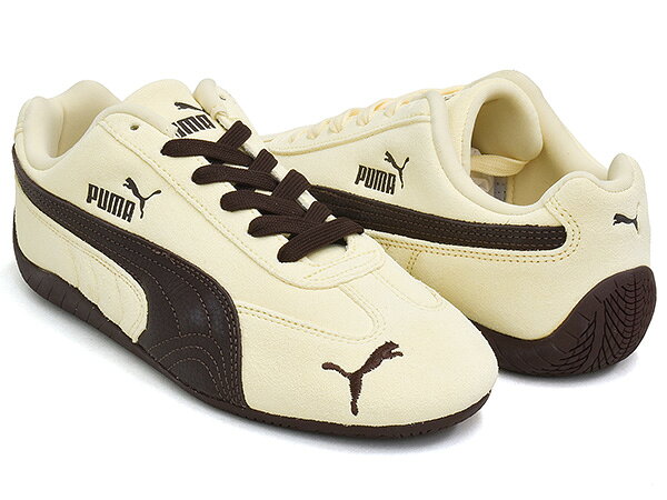 PUMA SPEEDCAT【レーシング ドライビング シューズ ロープロファイル レースコア メンズ ウィメンズ レディース クリーム ブラウン チョコレート】BUTTERCREAM - CHOCOLATE FONDUE