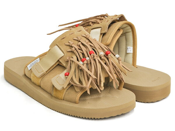 SUICOKE HOTO-SCAB【スイコック ホト アンチバクテリアル 抗菌】【フリンジ ストラップ サンダル モト MOTO 2G】BEIGE