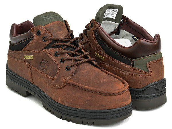 Timberland HERITAGE GTX MOC TOE MID【ティンバーランド ヘリテージ ゴアテックス モック トゥ ミッド GORE-TEX】【防水 防水透湿素材 シューズ ブーツ チャッカ メンズ ビーブロ BEEF & BROCCOLI】MD BROWN FULL GRAIN