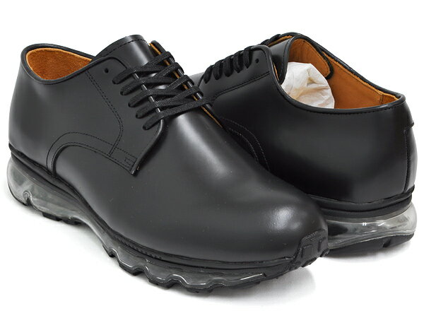 Tomo & Co SERVICE SHOES【トモ アンド シーオー サービスシューズ プレーントゥ ダービー】BLACK GLASS / BLACK SOLE