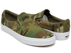 VANS CLASSIC SLIP-ON CA【バンズ クラシック スリッポン】【カリフォルニア コレクション マルチカモ マルチカム】(MULTICAMO) CORIANDER