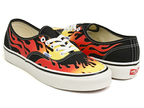 VANS AUTHENTIC 44 DX【バンズ オーセンティック デラックス】【アナハイム・ファクトリー フレイム ファイヤー 炎】(ANAHEIM FACTORY) EPIC FLAME / BLACK / TRUE WHITE