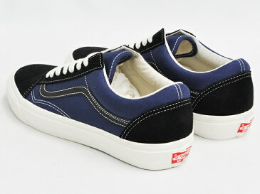 VANS VAULT OG OLD SKOOL LX【バンズ ボルト オリジナル オールドスクール ラックス】【スウェード キャンバス オージー エルエックス】(SUEDE / CANVAS) BLACK / INSIGNIA BLUE