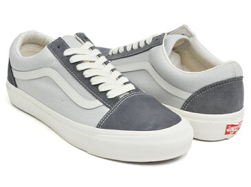 VANS VAULT OG OLD SKOOL LX【バンズ ボルト オリジナル オールドスクール ラックス】【スウェード キャンバス オージー エルエックス】(SUEDE / CANVAS) CASTLEROCK / PEARL GRAY