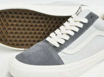 VANS VAULT OG OLD SKOOL LX【バンズ ボルト オリジナル オールドスクール ラックス】【スウェード キャンバス オージー エルエックス】(SUEDE / CANVAS) CASTLEROCK / PEARL GRAY