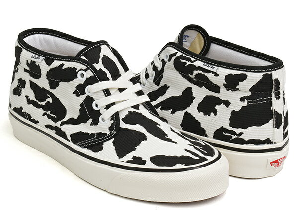 VANS CHUKKA 49 DX【バンズ チャッカ デラックス】【アナハイム・ファクトリー コーデュロイ 牛 柄 カウ プリント】(ANAHEIM FACTORY) OG WHITE CORDUROY / OG COW PRINT