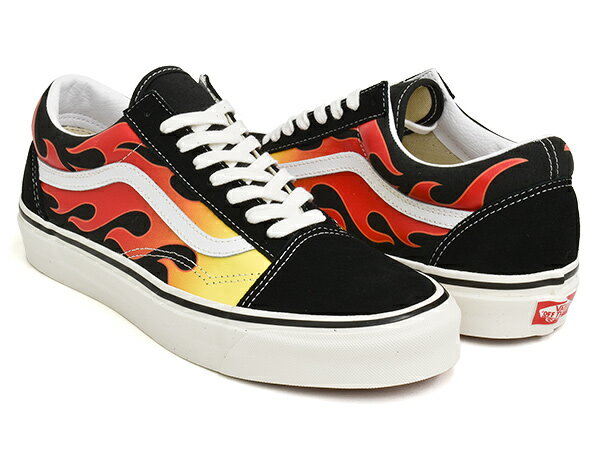 VANS OLD SKOOL 36 DX【バンズ オールドスクール デラックス】【フリースタイル チェッカー アナハイム・ファクトリー】(ANAHEIM FACTORY) EPIC FLAME / BLACK / TRUE WHITE