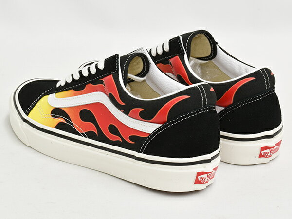 VANS OLD SKOOL 36 DX【バンズ オールドスクール デラックス】【フリースタイル チェッカー アナハイム・ファクトリー】(ANAHEIM FACTORY) EPIC FLAME / BLACK / TRUE WHITE