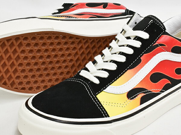 VANS OLD SKOOL 36 DX【バンズ オールドスクール デラックス】【フリースタイル チェッカー アナハイム・ファクトリー】(ANAHEIM FACTORY) EPIC FLAME / BLACK / TRUE WHITE