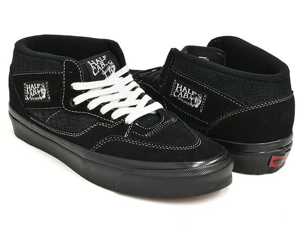VANS HALF CAB 33 DX【バンズ ハーフキャブ ディーエックス デラックス】【クロコ スウェード スエード アナハイム・ファクトリー】(ANAHEIM FACTORY) OG CROC EMBOSS BLACK / BLACK