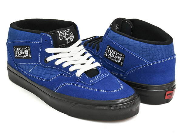 VANS HALF CAB 33 DX【バンズ ハーフキャブ ディーエックス デラックス】【クロコ スウェード スエード アナハイム・ファクトリー】(ANAHEIM FACTORY) OG CROC EMBOSS BLUE / BLACK